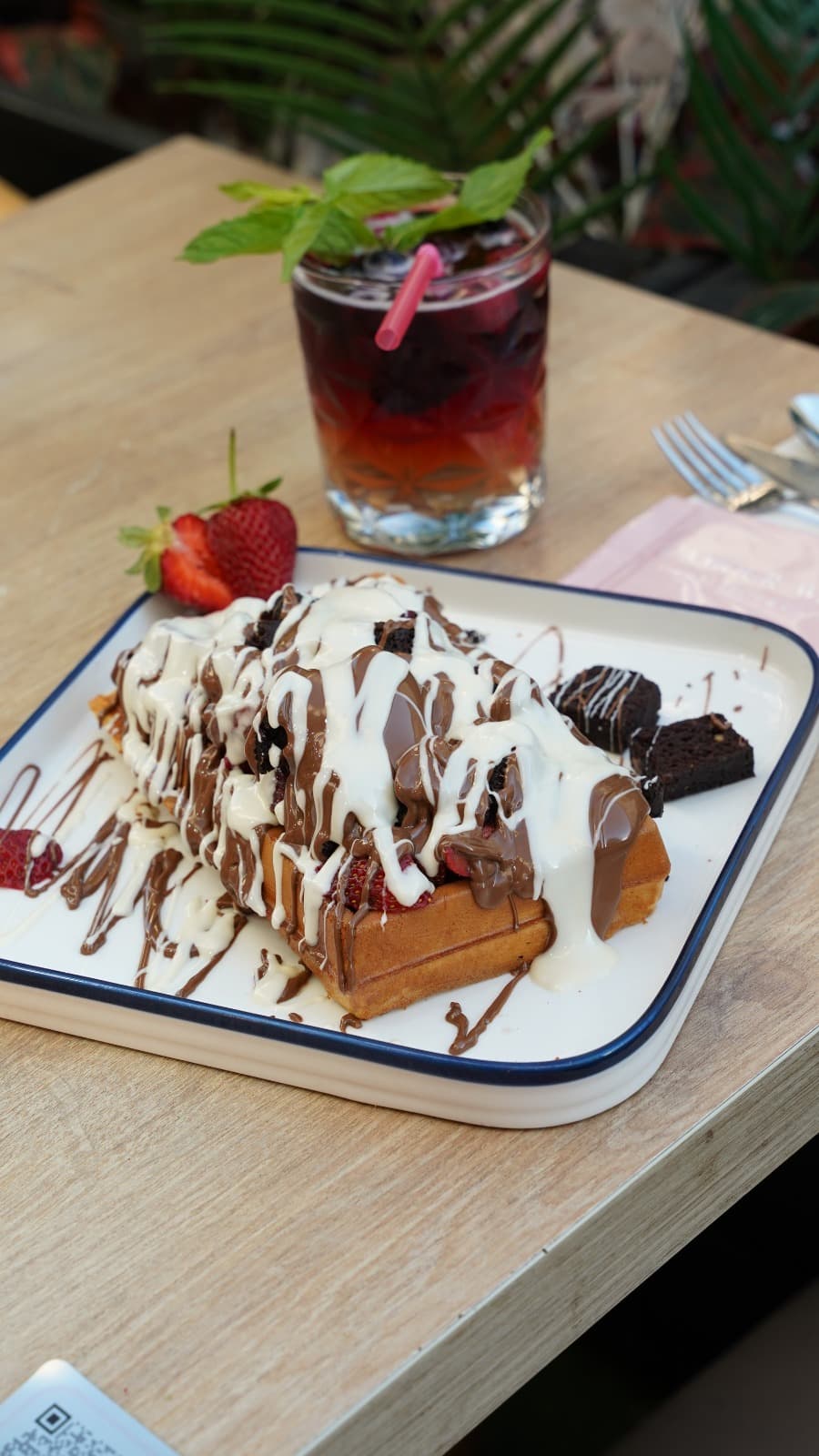 Strawberry Cream Waffle